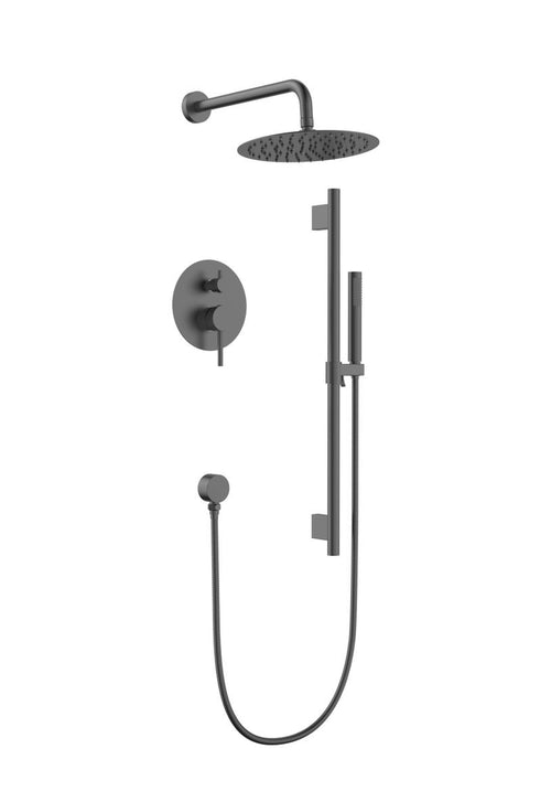 Aquaflo Rund 2-Way Pressure Balance Shower Set