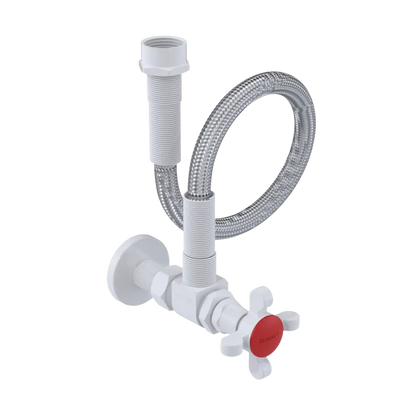 Rubinet Exposed Supply Kit (classic) White