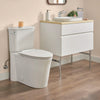 American Standard Studio S Concealed Trapway Right Height Elongated Toilet Bowl with Seat