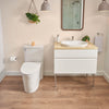 American Standard Studio S Concealed Trapway Right Height Elongated Toilet Bowl with Seat