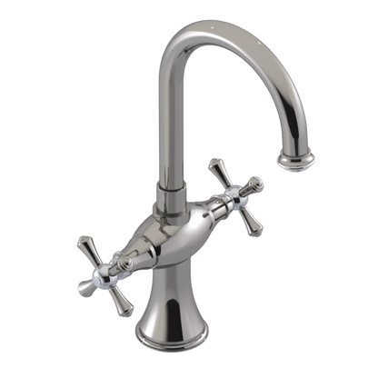 Rubinet Single Hole Dual Handle Lav. Set. (less drain) Polished Nickel