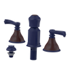 Rubinet Bidet Fitting with Spray, Diverter, and Vacum Breaker (Less Drain) Midnight Blue