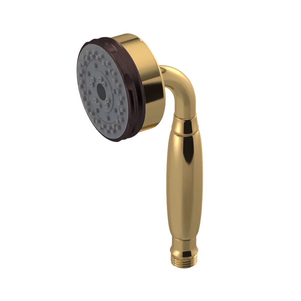 Rubinet 3 Function Hand Held Shower Only Gold