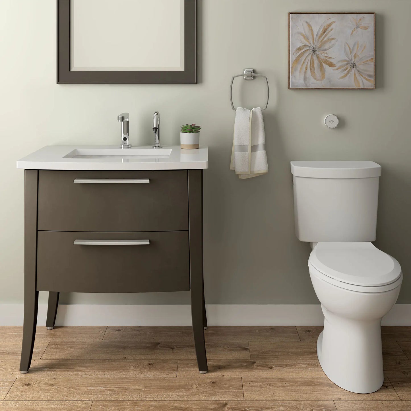 American Standard Touchless Sensor-Operated Foam Soap Dispenser, Battery Powered
