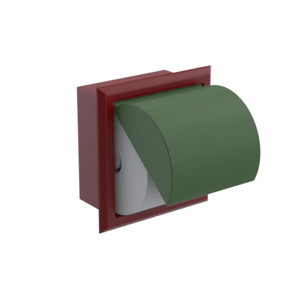 Rubinet RECESSED TOILET PAPER HOLDER Maroon