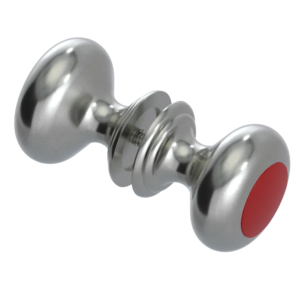 Rubinet Shower Door Knob (set) Satin Nickel