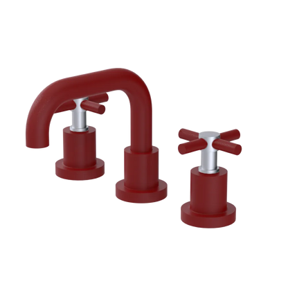 Rubinet Widespread Lav. Set. (less drain) Maroon
