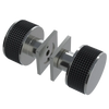 Rubinet Shower Door Knob (set) Satin Nickel