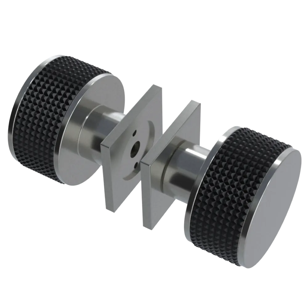 Rubinet Shower Door Knob (set) Satin Nickel