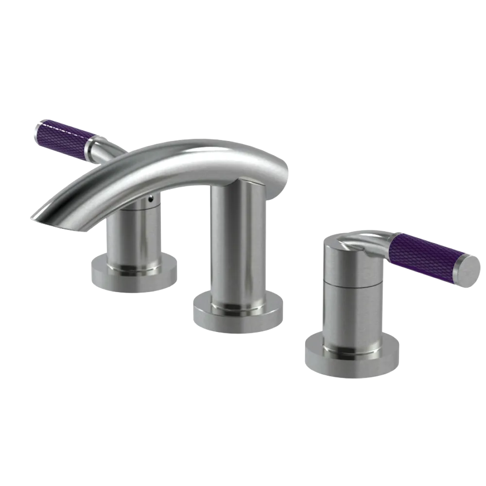 Rubinet Widespread Lav. Set. (less drain) Satin Nickel