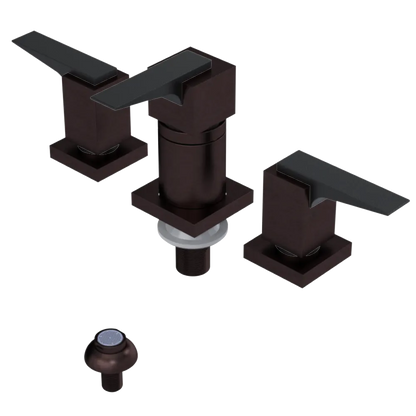 Rubinet Bidet Fitting with Spray, Diverter, and Vacuum Breaker (less drain) Tuscan Brass