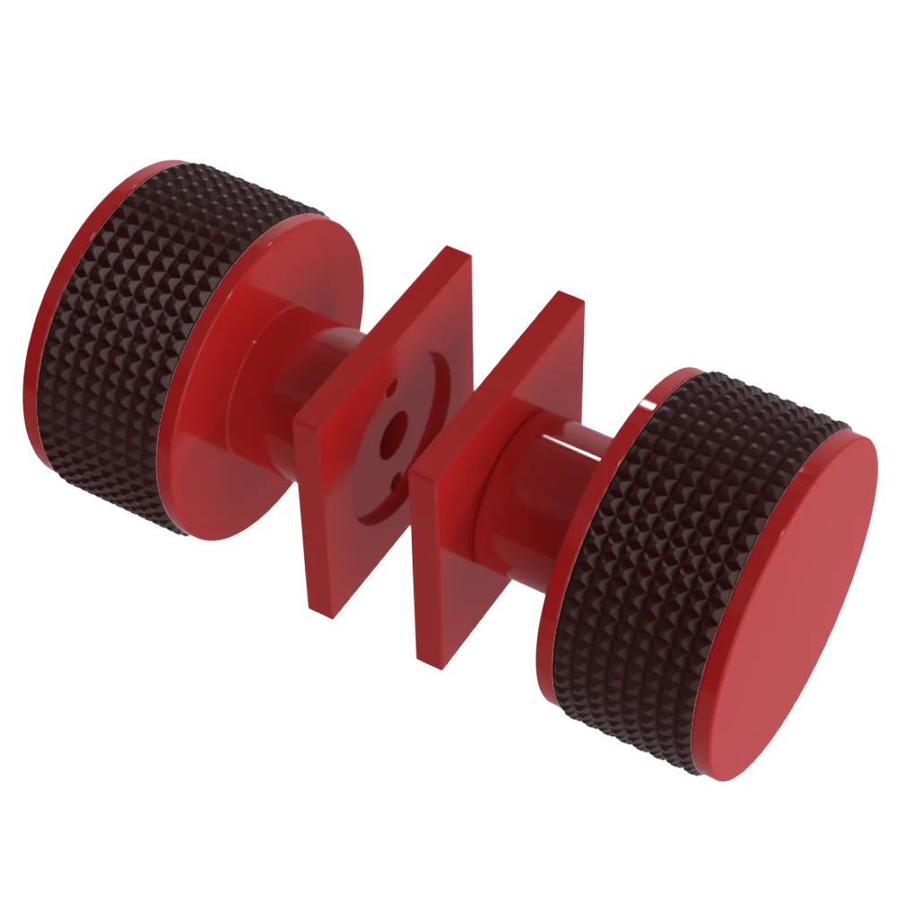 Rubinet Shower Door Knob (set) Red