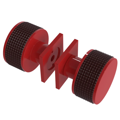 Rubinet Shower Door Knob (set) Red