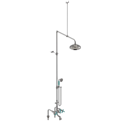 Rubinet Deck Mount Tub & Shower with Hand Held Shower Polished Nickel