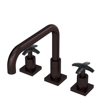 Rubinet Widespread Kitchen Set with Genesis Spout Oil Rubbed Bronze