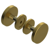 Rubinet Shower Door Knob (set) Antique Brass Matt