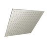 Baril Square 16" anti-limestone shower head