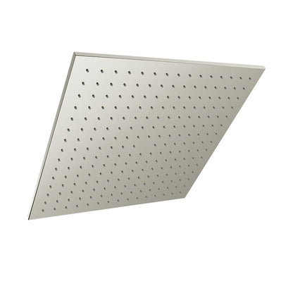 Baril Square 16" anti-limestone shower head