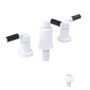 Rubinet Bidet Fitting with Spray, Diverter, and Vacuum Breaker (less drain) Matt White