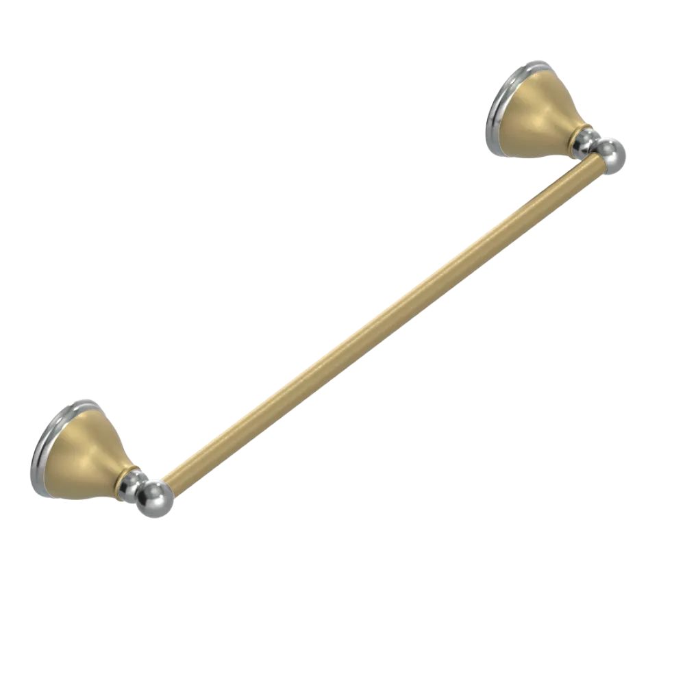 Rubinet Towel Bar 18" Satin Brass