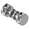 Rubinet Shower Door Knob (set) Polished Nickel