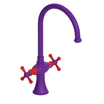 Rubinet Two Handle Single Hole Kitchen Set Purple Haze