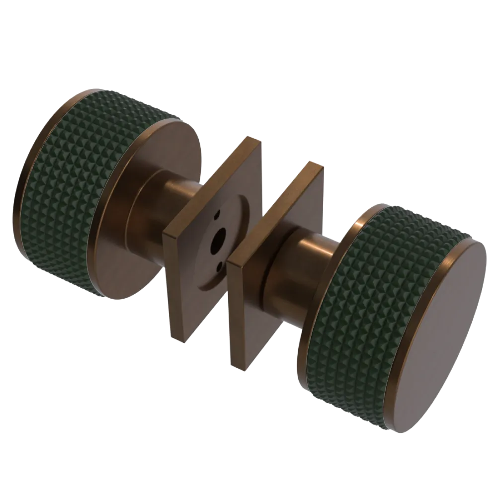Rubinet Shower Door Knob (set) Tuscan Brass