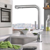 Minta Single-Handle Pull-Out Kitchen Faucet Dual Spray 6.6 L/Min - Golzar Home