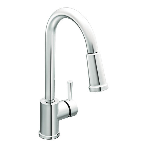 Moen Level Chrome one-handle high arc pulldown kitchen faucet