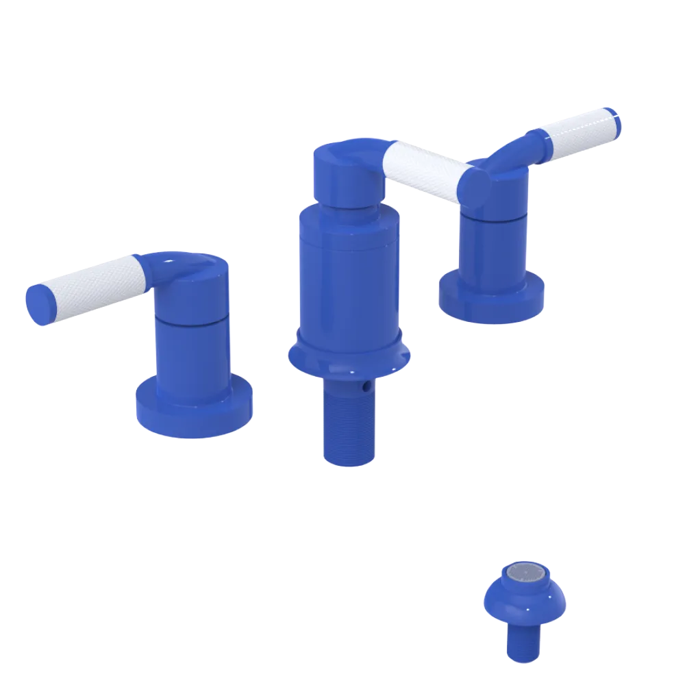 Rubinet Bidet Fitting with Spray, Diverter, and Vacum Breaker (Less Drain) Blu Jean