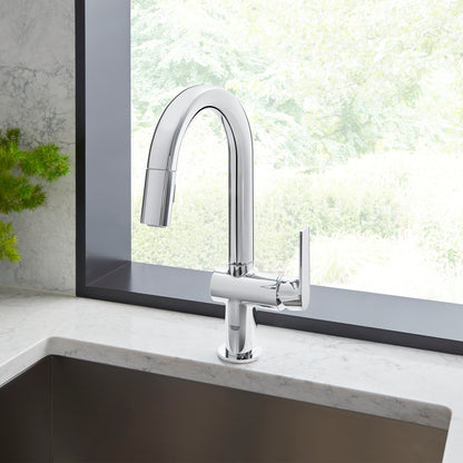Grohe Defined Single-Handle Pull Down Kitchen Faucet Dual Spray 1.75 Gpm - Golzar Home