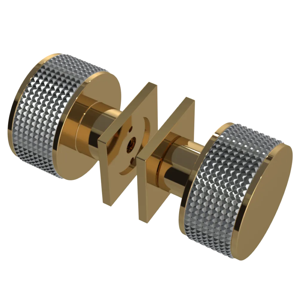 Rubinet Shower Door Knob (set) Gold