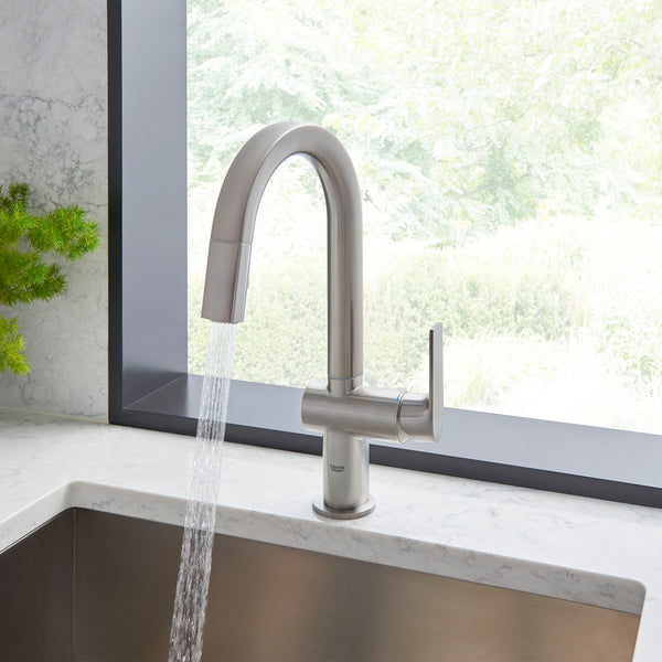 Grohe Defined Single-Handle Pull Down Dual Spray Bar Faucet 1.75 Gpm - Golzar Home