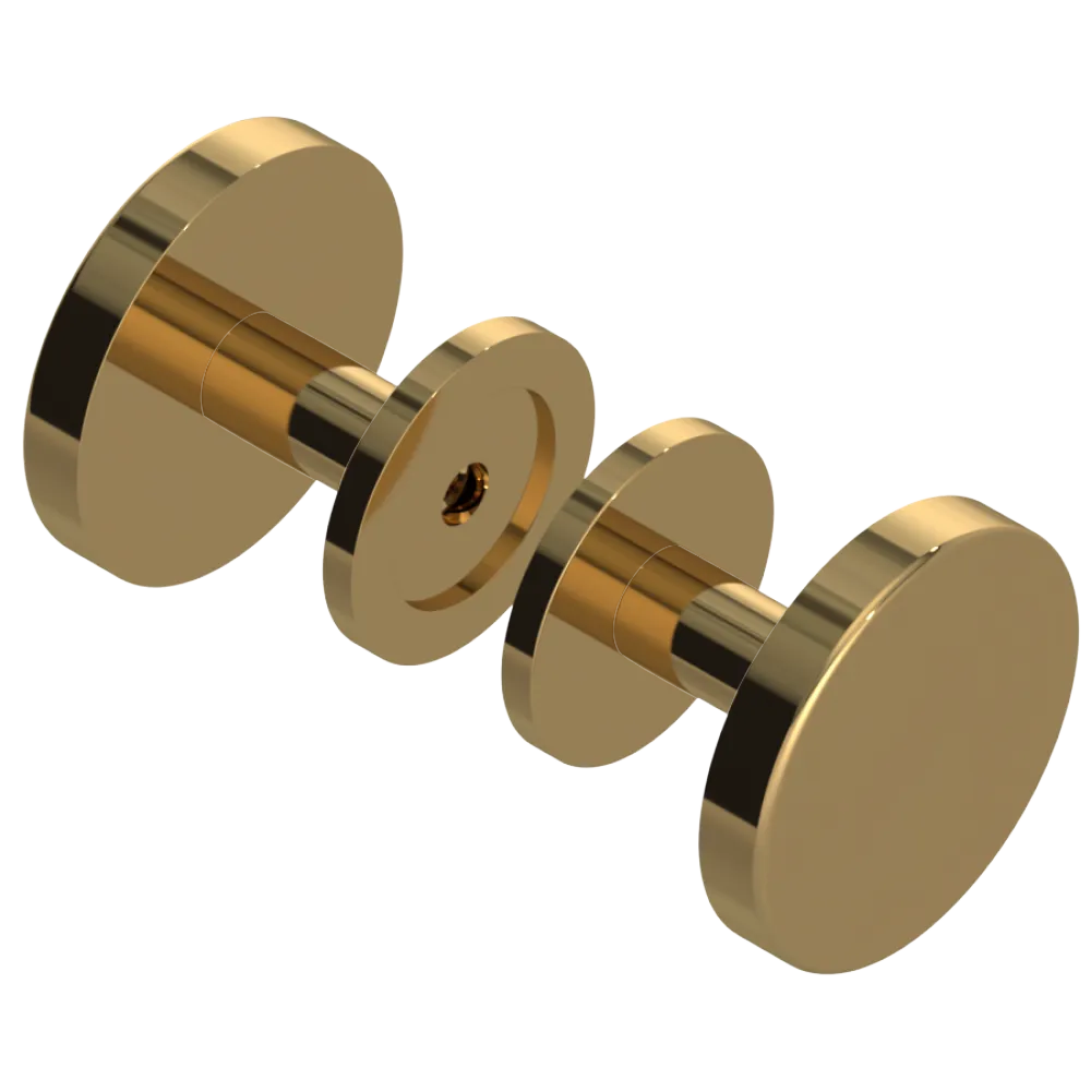 Rubinet Shower Door Knob (set) Gold
