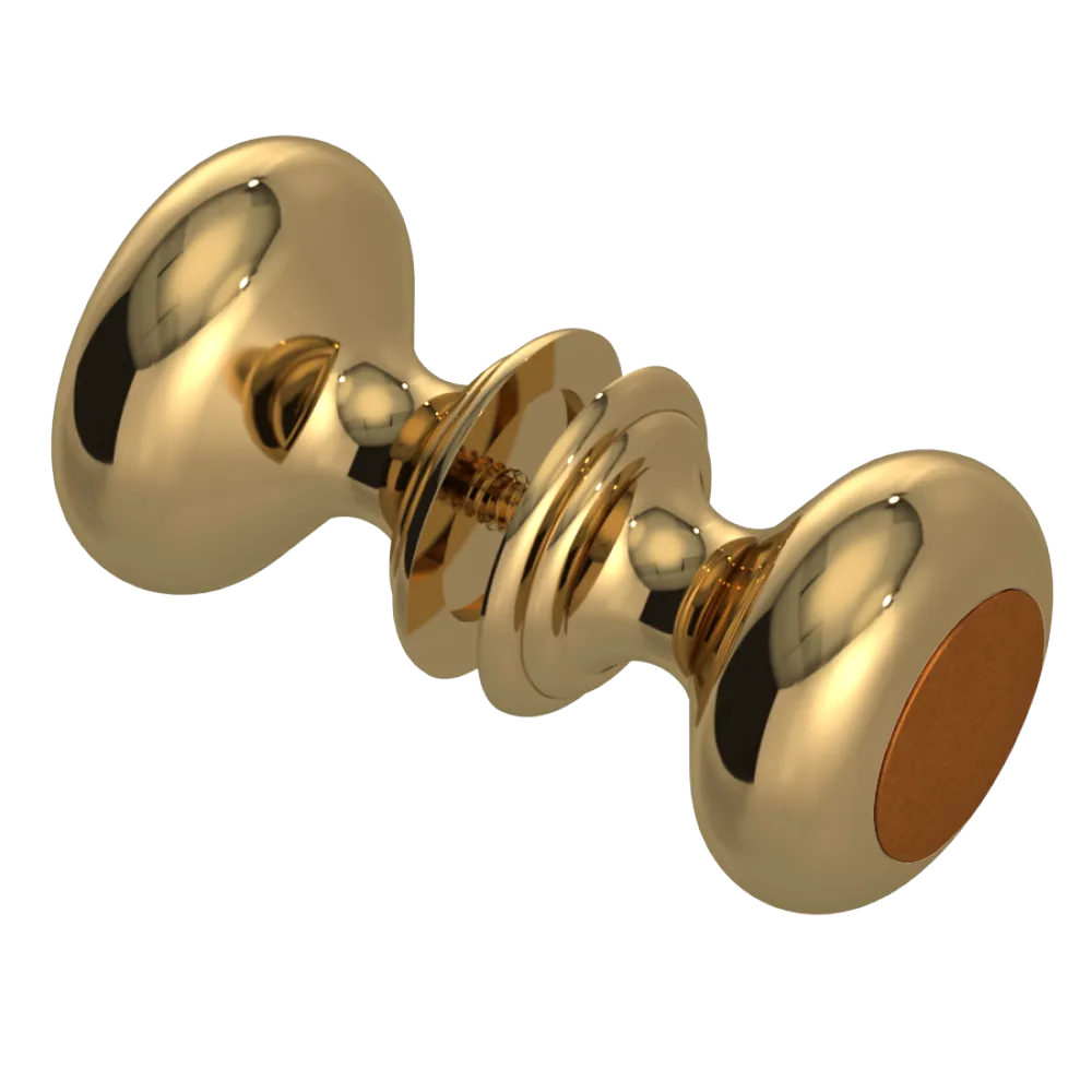 Rubinet Shower Door Knob (set) Gold