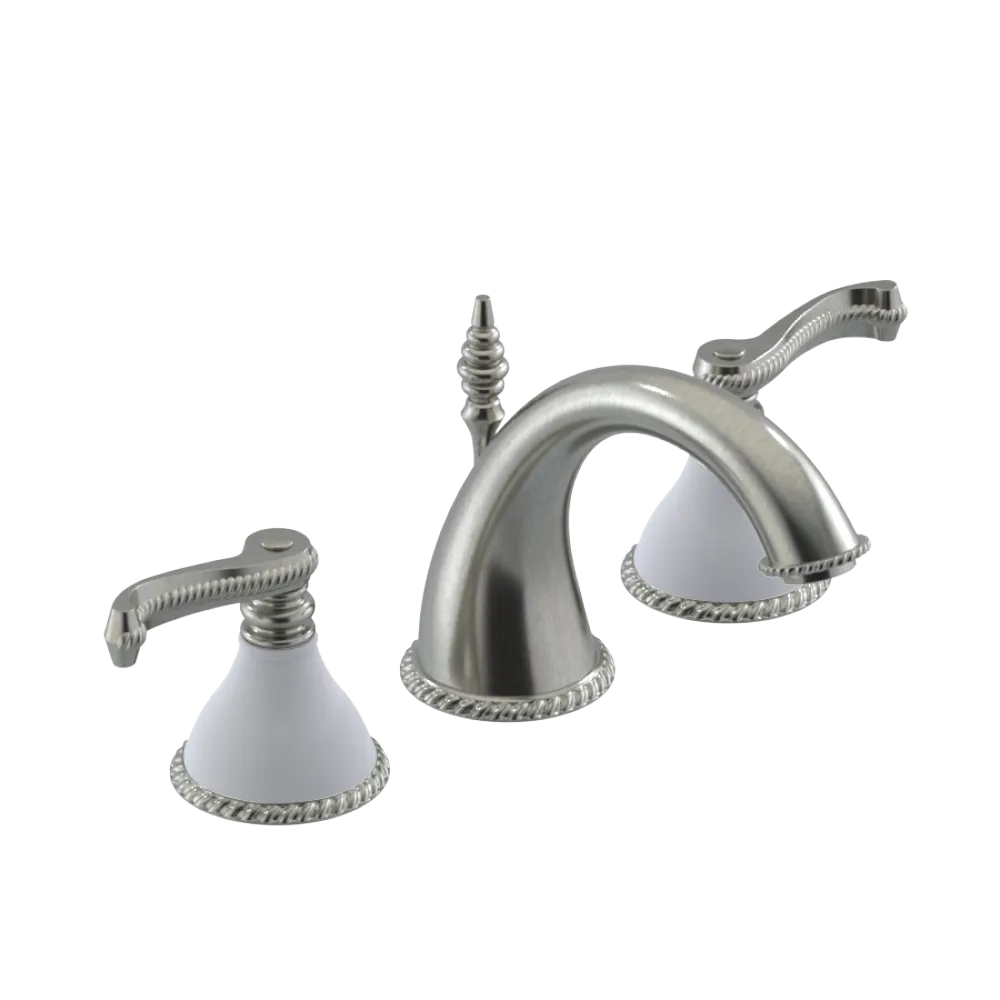 Rubinet Widespread Lav. Set. (less drain) Satin Nickel
