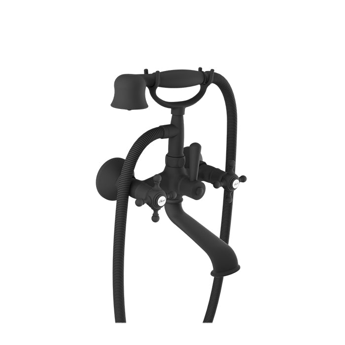 Baril Wall-mounted tub faucet with hand shower