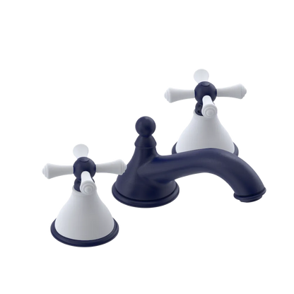 Rubinet Widespread Lav. Set. (less drain) Midnight Blue