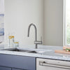 Grohe Minta Single-Handle Pull Down Kitchen Faucet Dual Spray 1.75 Gpm - Golzar Home
