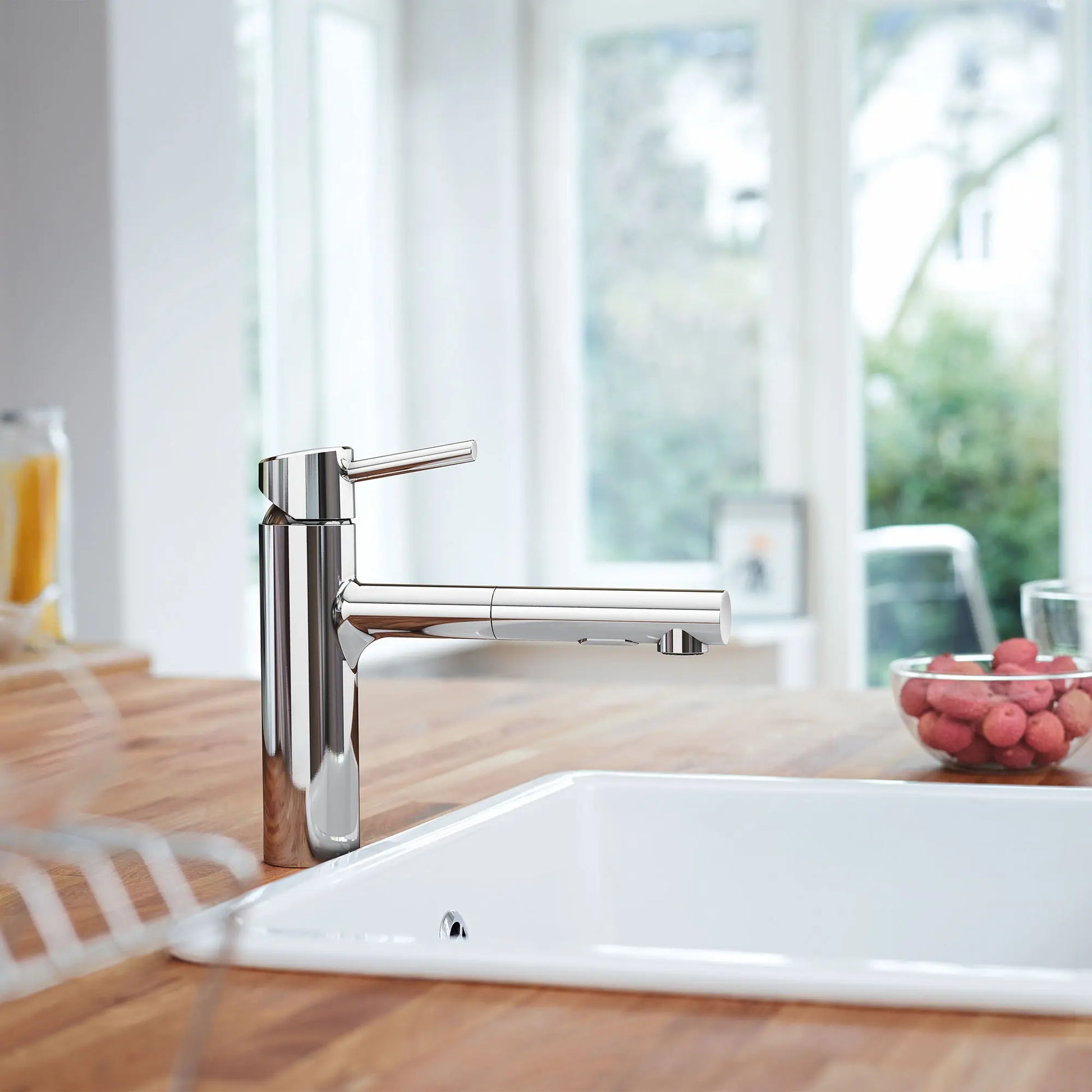 Concetto Single-Handle Pull-Out Kitchen Faucet Dual Spray 5.7 L/Min - Golzar Home