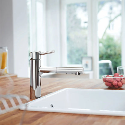 Concetto Single-Handle Pull-Out Kitchen Faucet Dual Spray 5.7 L/Min - Golzar Home