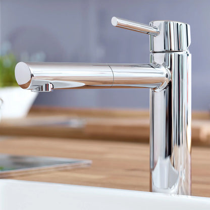 Concetto Single-Handle Pull-Out Kitchen Faucet Dual Spray 5.7 L/Min - Golzar Home