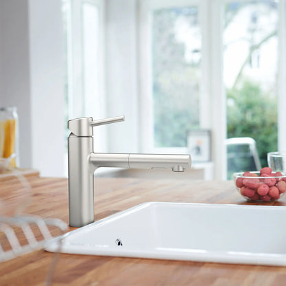 Concetto Single-Handle Pull-Out Kitchen Faucet Dual Spray 5.7 L/Min - Golzar Home