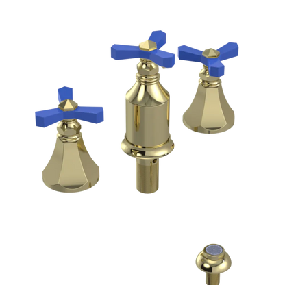 Rubinet Bidet Fitting with Spray, Diverter, and Vacum Breaker (Less Drain) Gold