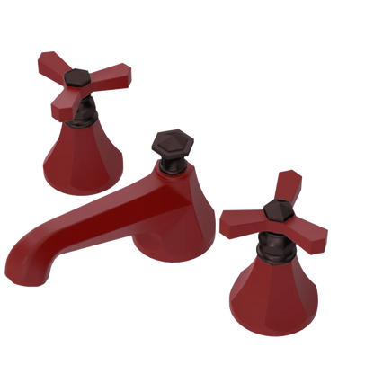 Rubinet Widespread Lav. Set. (less drain) Maroon