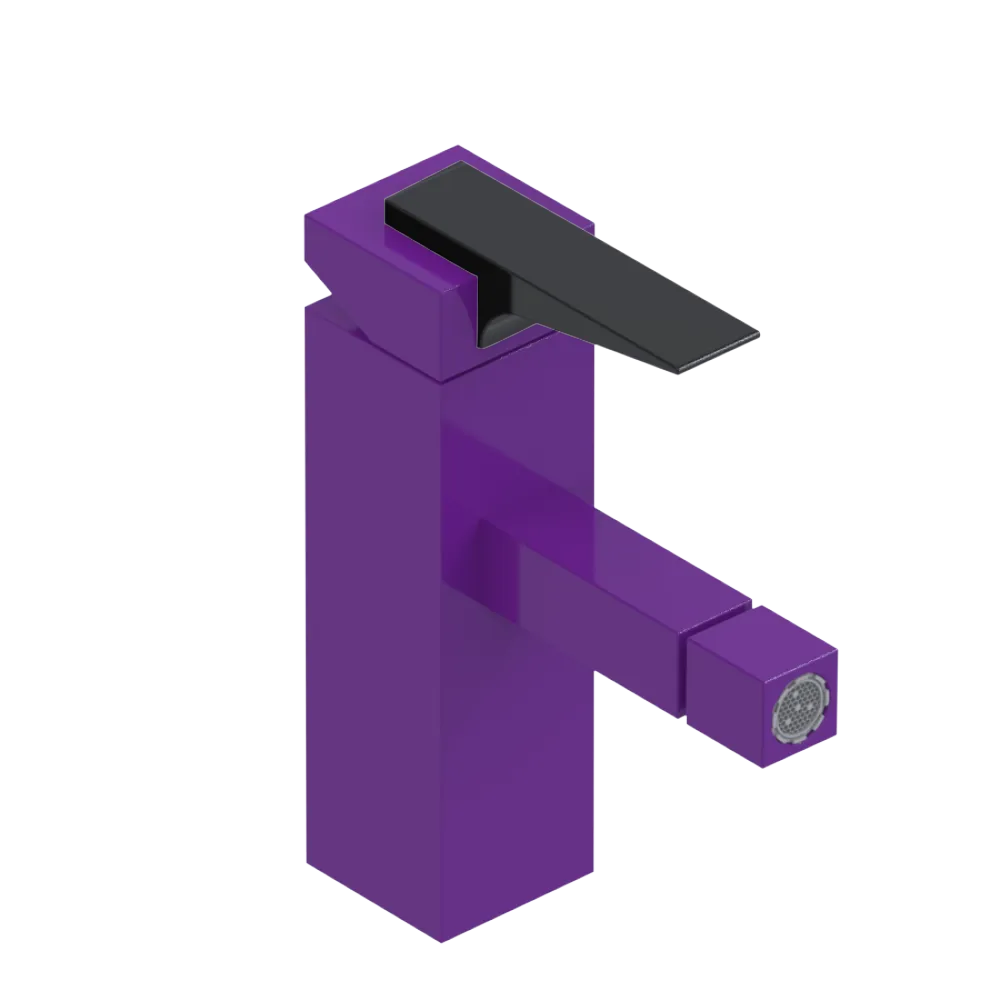 Rubinet Single Control Bidet Fitting (less drain) Purple Haze