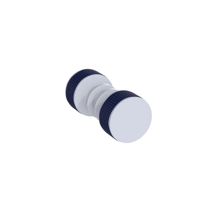 Rubinet Shower Door Knob (set) White