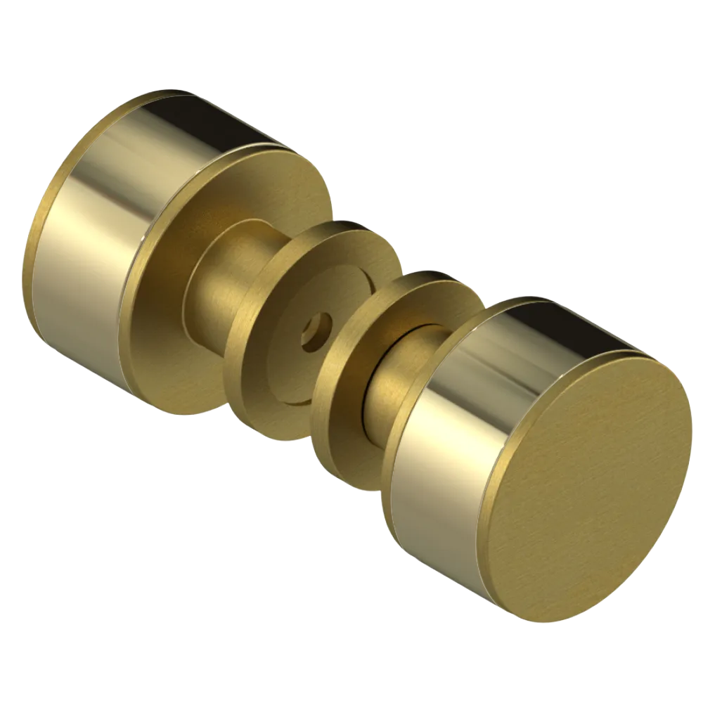 Rubinet Shower Door Knob (set) Antique Brass Matt
