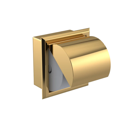 Rubinet RECESSED TOILET PAPER HOLDER Gold