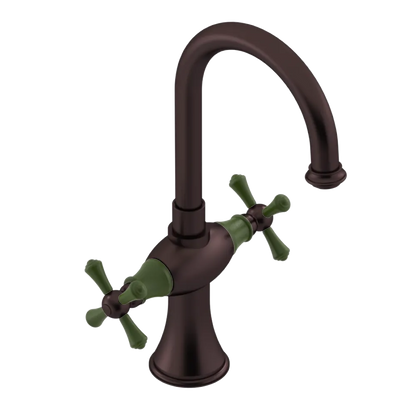 Rubinet Single Hole Dual Handle Lav. Set. (less drain) Oil Rubbed Bronze